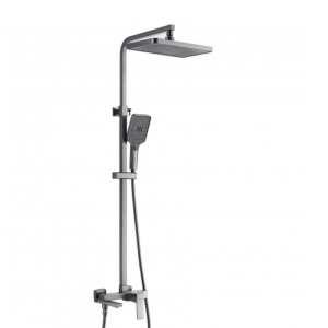 Душевая система Shevanik S46 с изливом Оружейная сталь S4636T