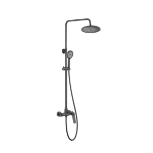 Душевая система Shevanik S83 с изливом Оружейная сталь S8336T