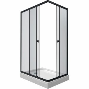 Душевой уголок Triton Вента 120х80 Черный / Прозрачное Щ0000054464