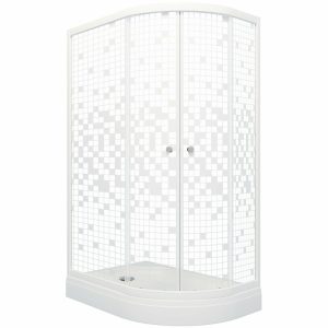 Душевой уголок Triton Коралл 120х80 Белый / С узором Щ0000061780