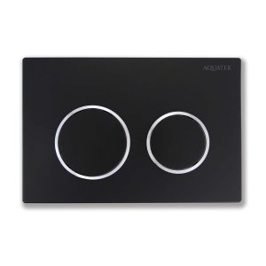 Клавиша смыва Aquatek Small для инсталляции с верхней кнопкой Черный матовый TDI-0000003