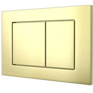 Кнопка смыва Tokito Tatsumaki Square Золото брашированное TOK-TATSUMAKI-SQ-GB