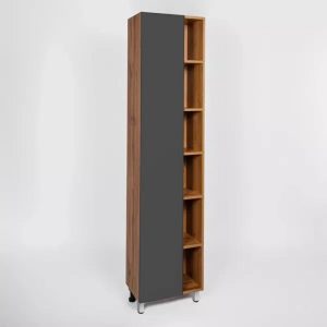 Пенал напольный Viant Бостон 45 Дуб вотан / Графит VBOS450G-PEN