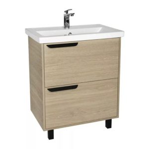 Тумба напольная Viant Кёльн 61 с раковиной Фостер Дерево светлое VKEL60FOSD-T2Y